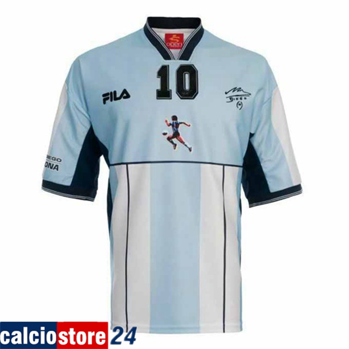 Nuove Maglie Calcio Argentina Retro 10 Maradona 2001