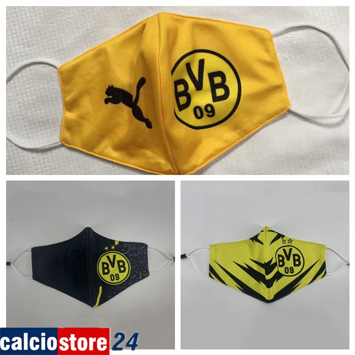 3 Pezzi Borussia Dortmund ca58 Mascherine Antipolvere