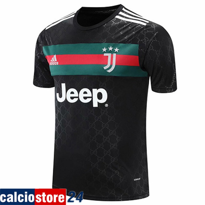 Nuove T Shirt Allenamento Juventus Nero/Verde 2020/2021
