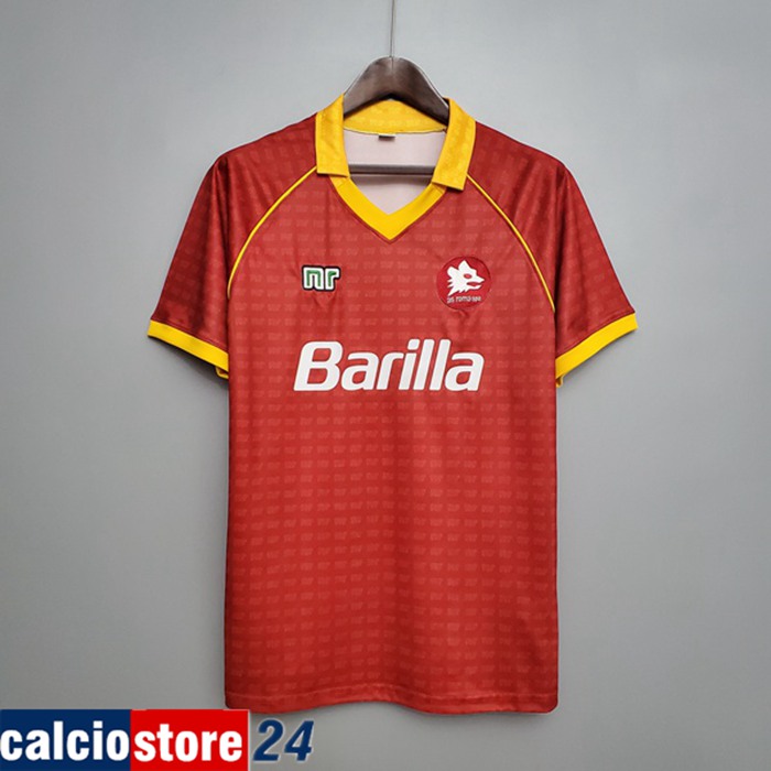 Nuova Maglie Calcio AS Roma Retro Prima 1990/1991