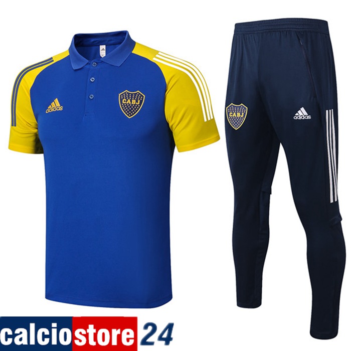Nuove Kit Maglia Polo Boca Juniors + Pantaloni Blu 2020/2021