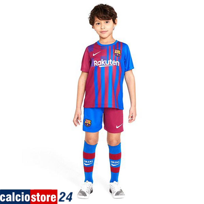 Nuove Maglie Calcio FC Barcellona Bambino Prima 2021/2022