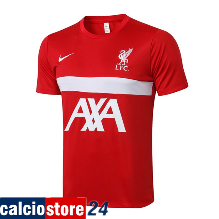 T Shirt Allenamento FC Liverpool Rosso/Bianca 2021/2022