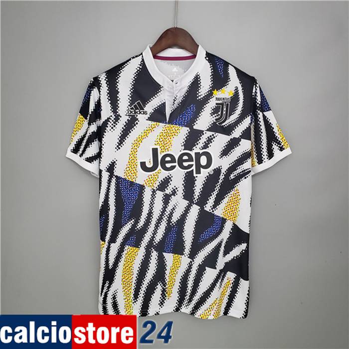 T Shirt Allenamento Juventus Nero/Bianca/Giallo 2021/2022