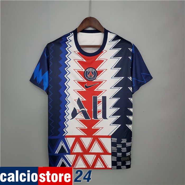 T Shirt Allenamento PSG Bianca/Blu/Rosso 2021/2022