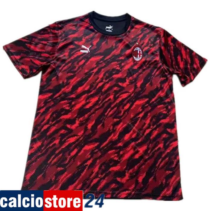 T Shirt Allenamento AC Milan Nero/Rosso 2021/2022