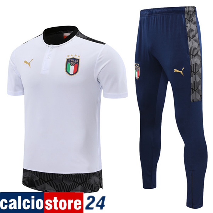 Numeri Per Kit Maglia Allenamento Italia Pantaloni Bianca 2021/2022