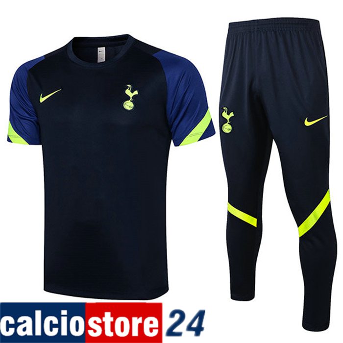 Nuova Kit Maglia Polo Tottenham Hotspur + Pantaloni Blu 2021/2022