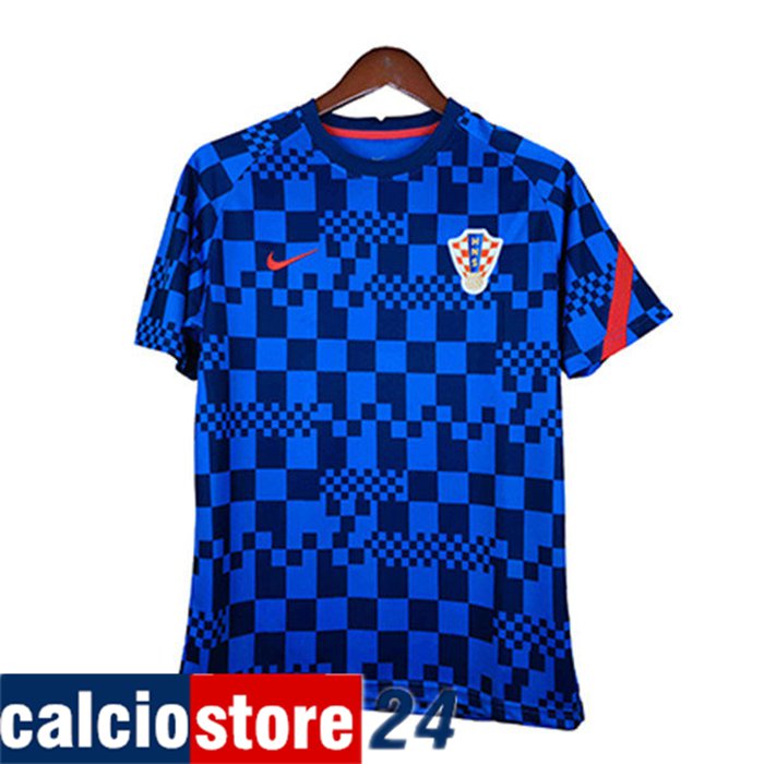 Nuova T Shirt Allenamento Croazia Blu 2021/2022