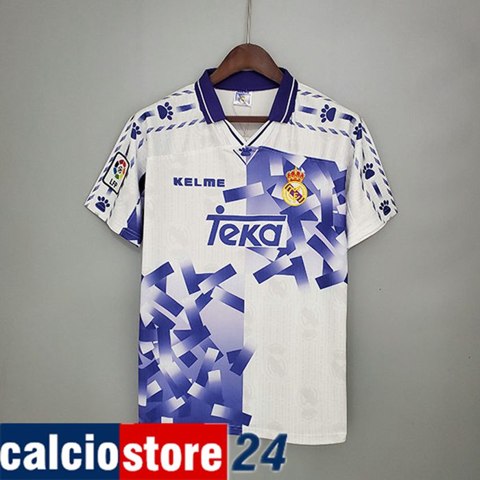 Nuova Maglie Calcio Real Madrid Retro Seconda 1996/1998