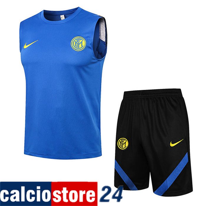 Shop Canotta Calcio Inter Milan Blu 2021/2022