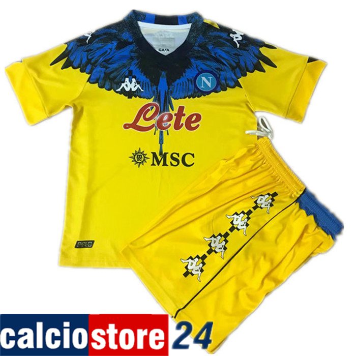 Ingrosso Maglia SSC Napoli Bambino Limited Edition Giallo 2021/2022