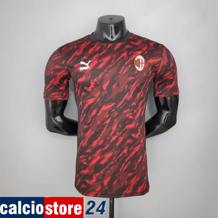 T Shirt Allenamento AC Milan Player Version Rosso/Blu 2021/2022