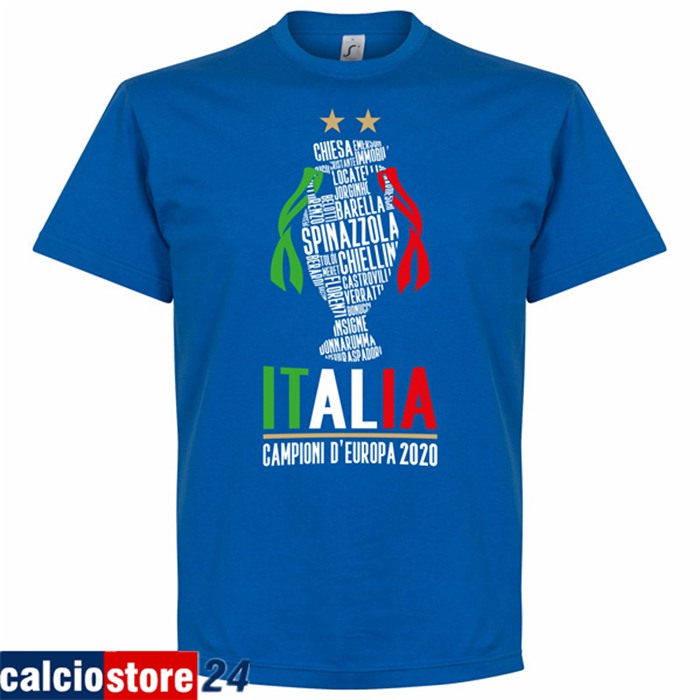 T-Shirts Italia UEFA Euro 2020 Champions Blu - GXHTS02