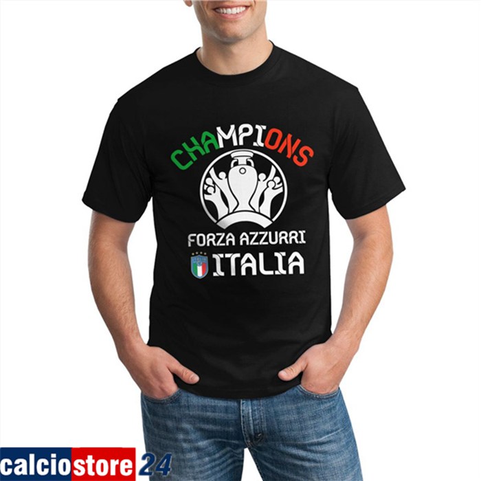 T-Shirts Italia UEFA Euro 2020 Champions Nero - GXHTS11