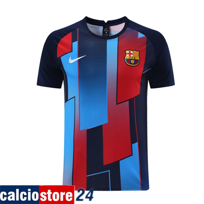 T Shirt Allenamento FC Barcelona Nero/Blu 2021/2022