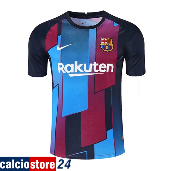 T Shirt Allenamento FC Barcellona Rosso/Blu/Nero 2021/2022