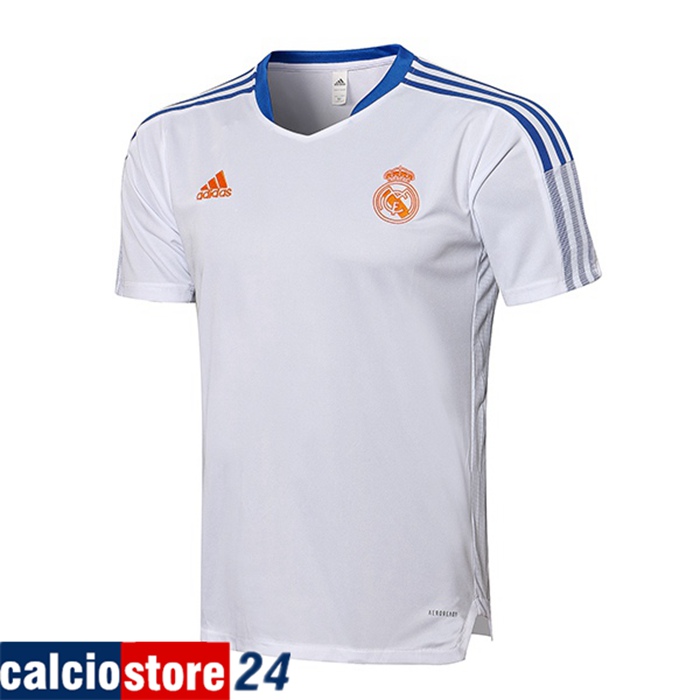T Shirt Allenamento Real Madrid Bianca/Blu 2021/2022