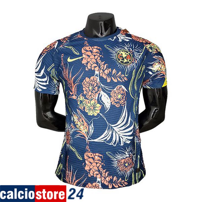T Shirt Allenamento Club American Player Version Nero/Blu 2021/2022