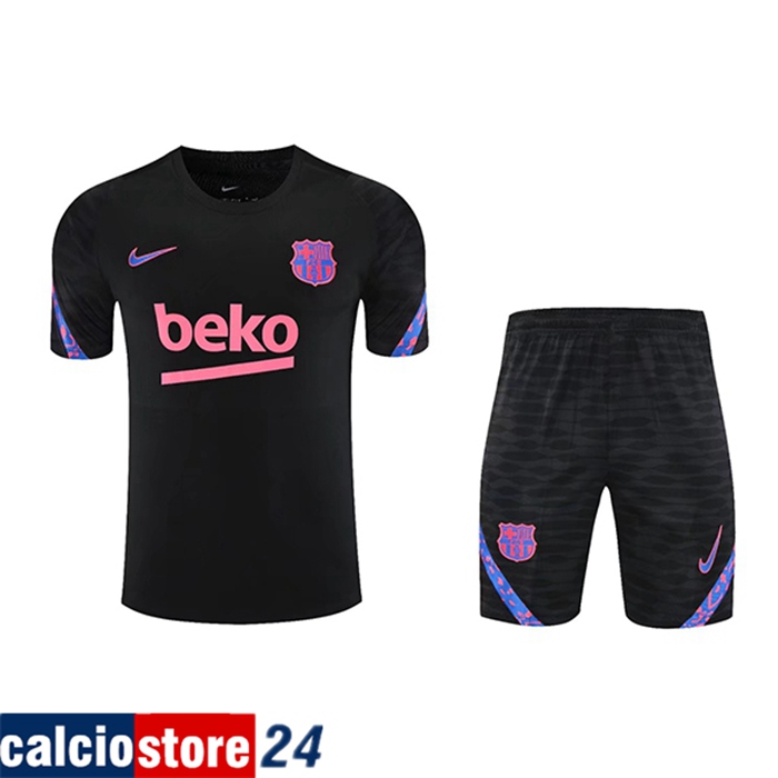 Kit Maglia Allenamento FC Barcellona + Pantaloncini Nero 2021/2022
