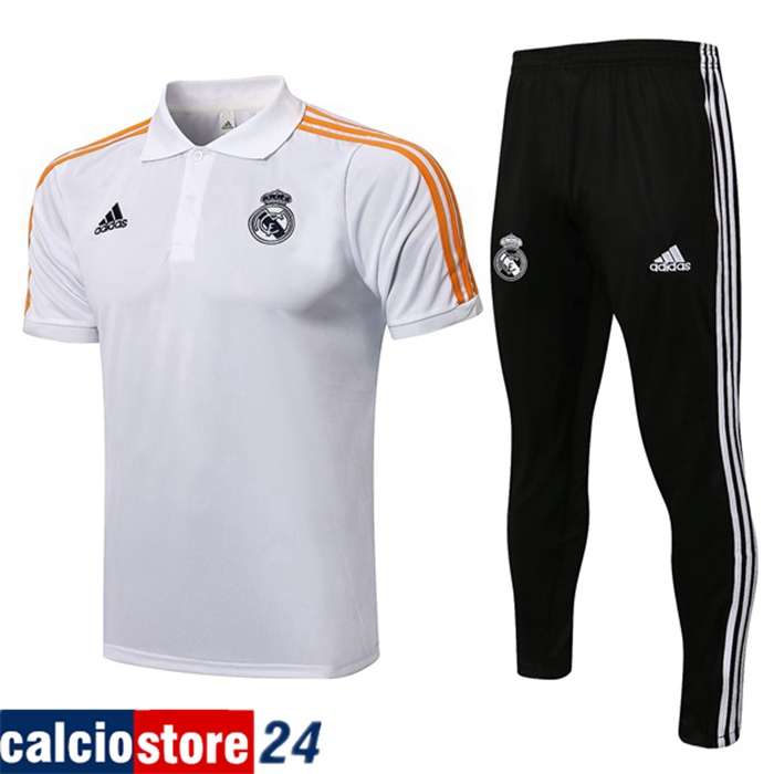 Kit Maglia Allenamento Real Madrid + Pantaloni Bianca 2021/2022