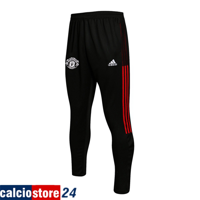 Pantaloni Da Allenamento Manchester United Nero/Rosso 2021/2022 -1