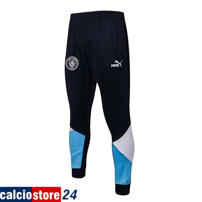 Pantaloni Da Allenamento Manchester City Blu Navy/Blu/Bianca 2021/2022