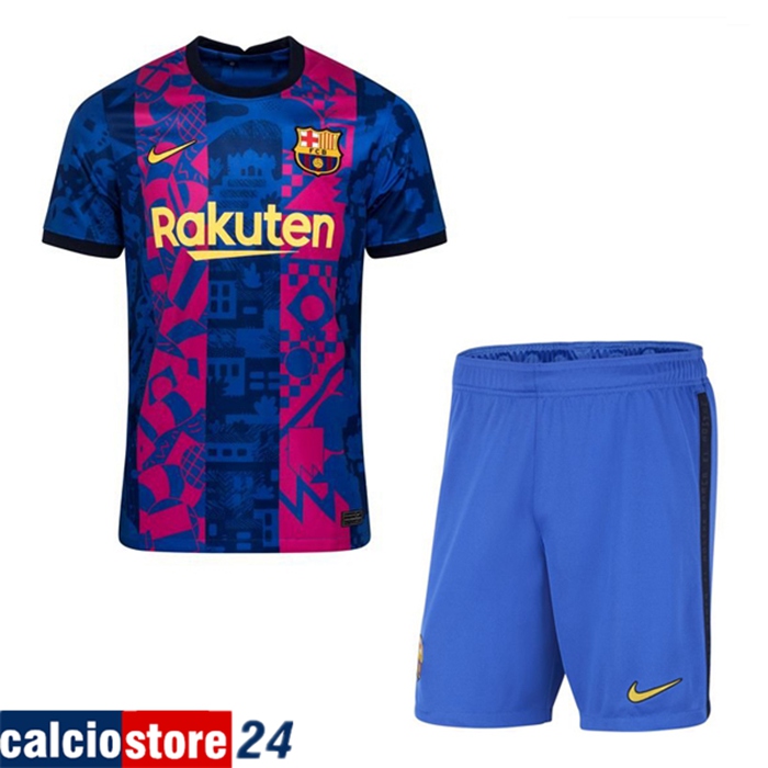 Kit Maglie Calcio FC Barcellona Terza + Pantaloncini 2021/2022