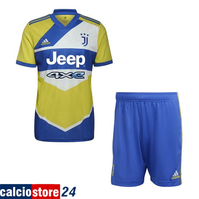 Kit Maglie Calcio Juventus Terza + Pantaloncini 2021/2022