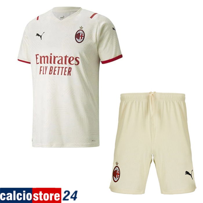 Kit Maglie Calcio AC Milan Seconda + Pantaloncini 2021/2022