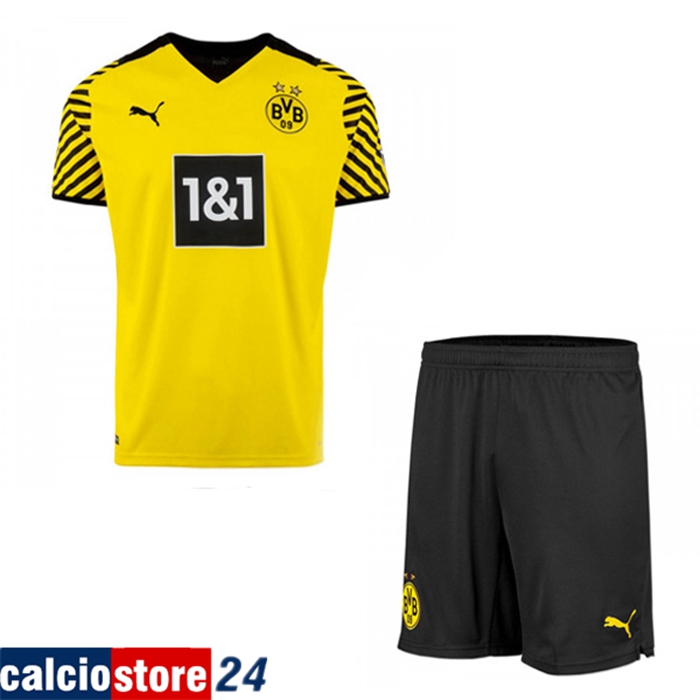 Kit Maglie Calcio Dortmund BVB Prima + Pantaloncini 2021/2022