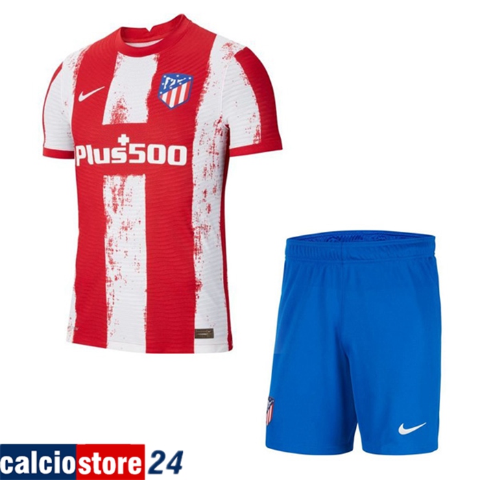 Kit Maglie Calcio Atletico Madrid Prima + Pantaloncini 2021/2022