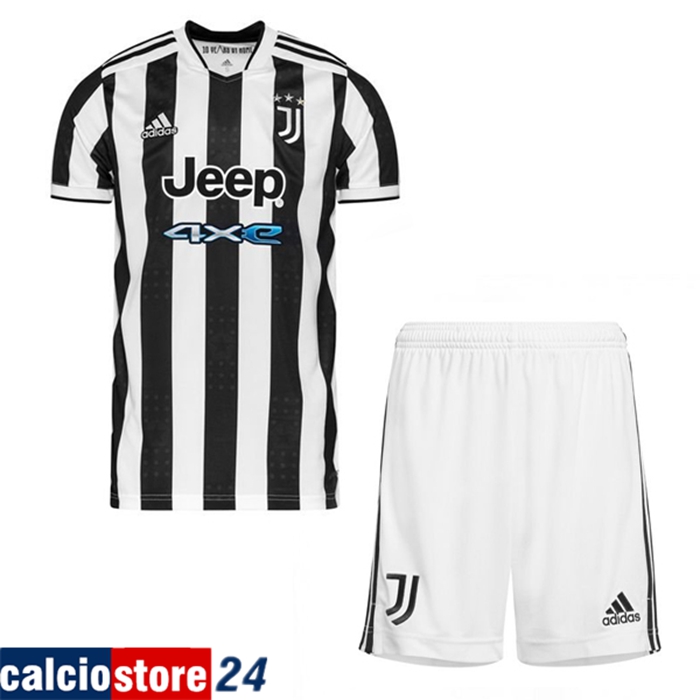 Kit Maglie Calcio Juventus Prima + Pantaloncini 2021/2022