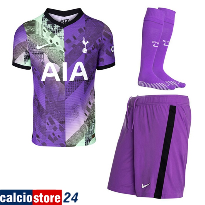 Kit Maglie Calcio Tottenham Hotspur Terza (Pantaloncini + Calzettoni) 2021/2022