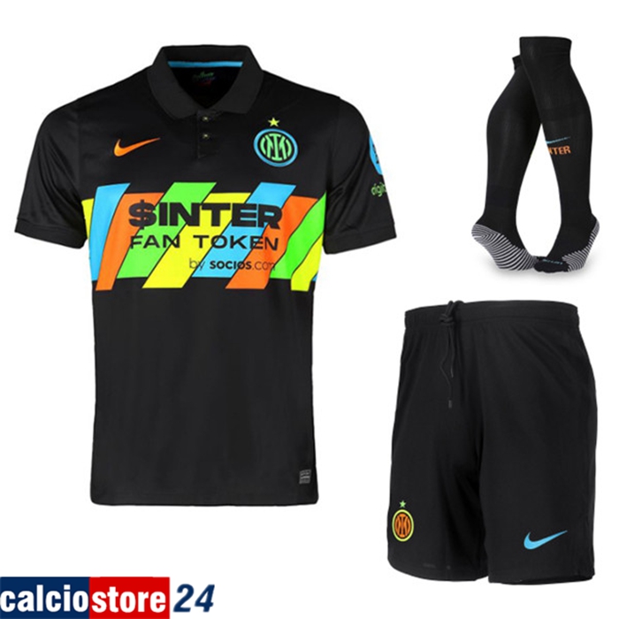 Kit Maglie Calcio Inter Milan Terza (Pantaloncini + Calzettoni) 2021/2022