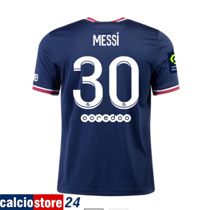 Maglie Calcio Jordan PSG (Messi 30) Prima 2021/2022