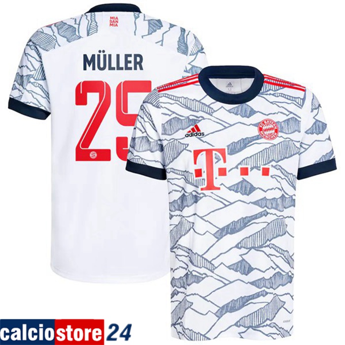 Maglie Calcio Bayern Monaco (Muller 25) Terza 2021/2022