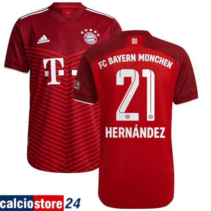 Maglie Calcio Bayern Monaco (Hernandez 21) Prima 2021/2022