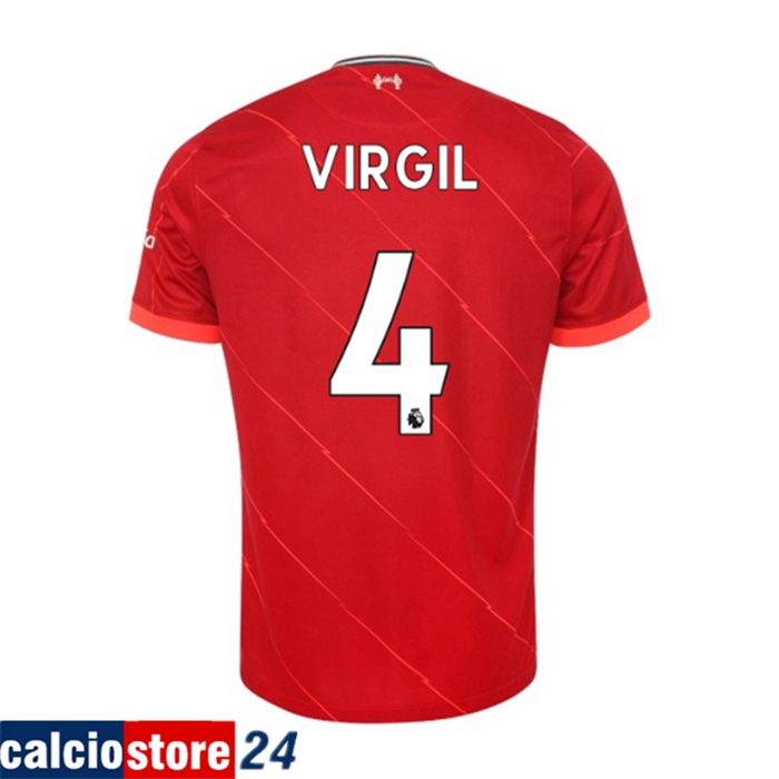 Maglie Calcio FC Liverpool (Virgil 4) Prima 2021/2022