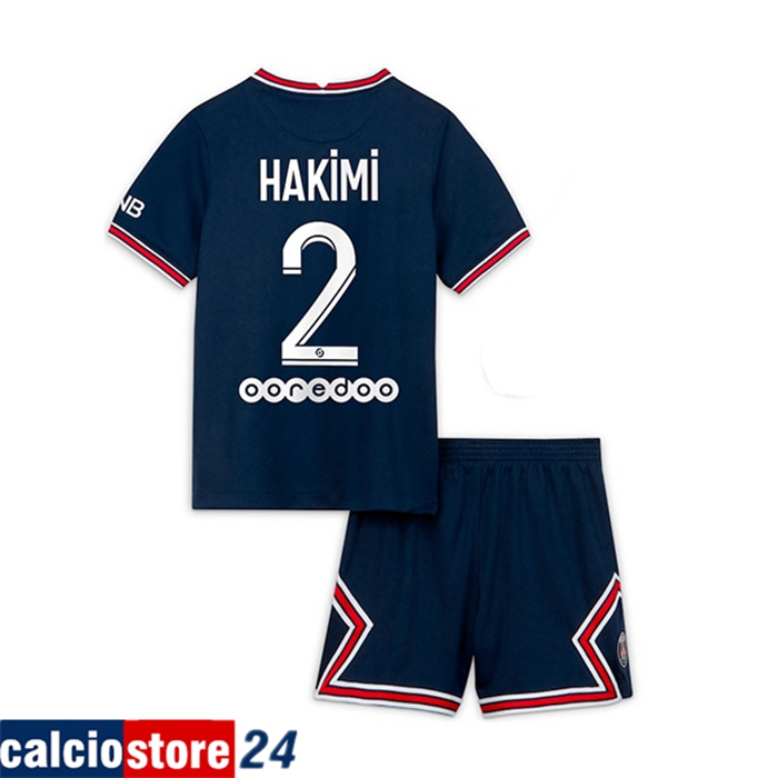 Maglie Calcio Jordan PSG (Hakimi 2) Bambino Prima 2021/2022
