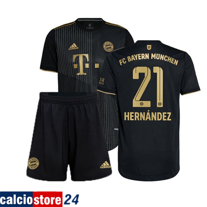 Maglie Calcio Bayern Monaco (Hernandez 21) Bambino Seconda 2021/2022