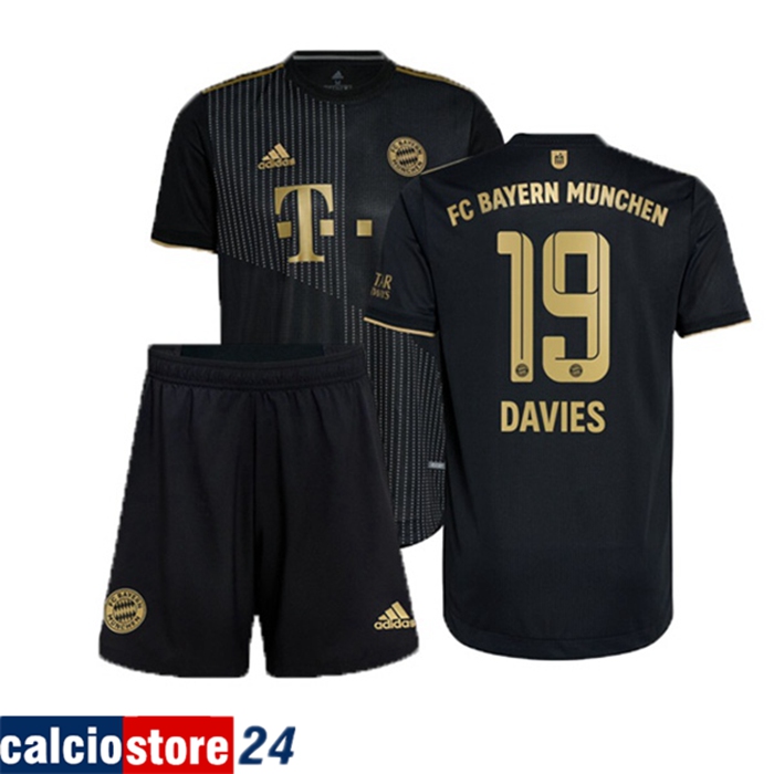 Maglie Calcio Bayern Monaco (Davies 19) Bambino Seconda 2021/2022