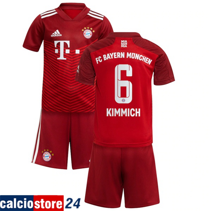 Maglie Calcio Bayern Monaco (Kimmich 6) Bambino Prima 2021/2022