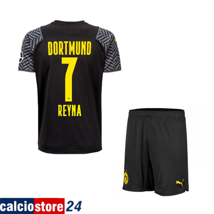 Maglie Calcio Dortmund BVB (Reyna 7) Bambino Seconda 2021/2022