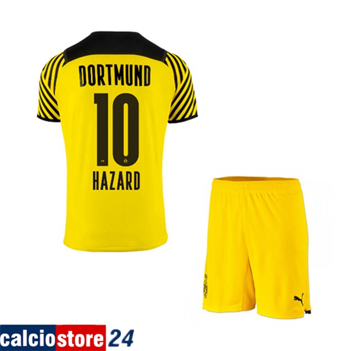Maglie Calcio Dortmund BVB (Hazard 10) Bambino Prima 2021/2022