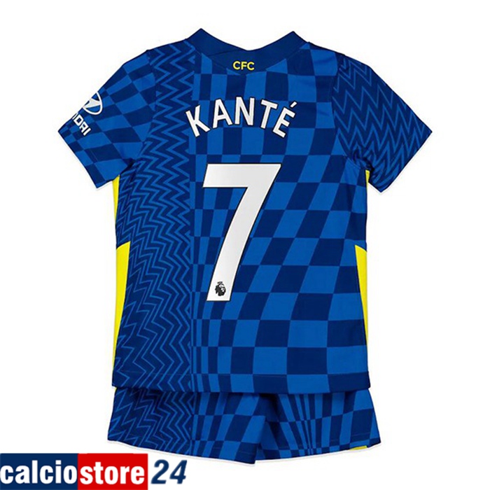 Maglie Calcio FC Chelsea (Kante 7) Bambino Prima 2021/2022