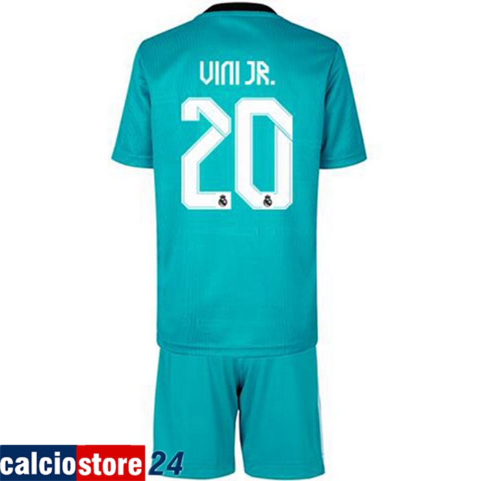 Maglie Calcio Real Madrid (Vini Jr 20) Bambino Terza 2021/2022
