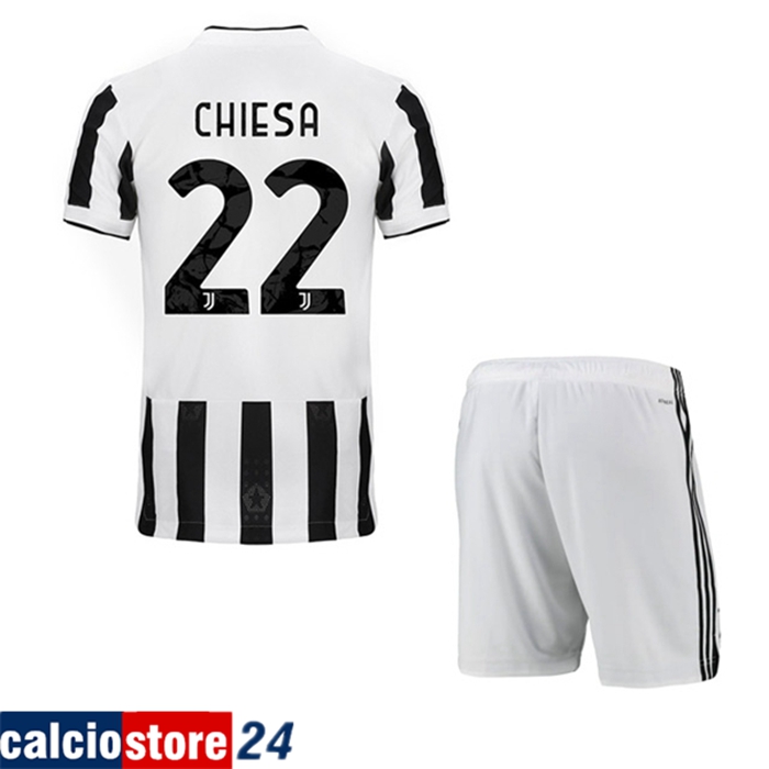 Maglie Calcio Juventus (CHIESA 22) Bambino Prima 2021/2022