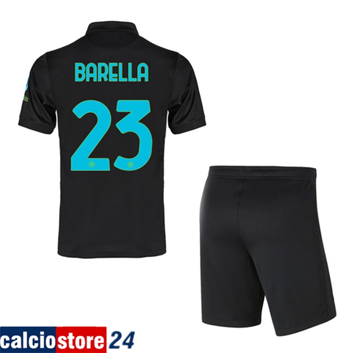 Maglie Calcio Inter Milan (BARELLA 23) Bambino Terza 2021/2022