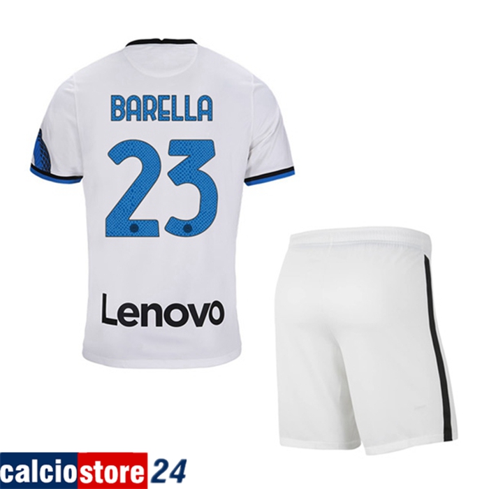 Maglie Calcio Inter Milan (BARELLA 23) Bambino Seconda 2021/2022